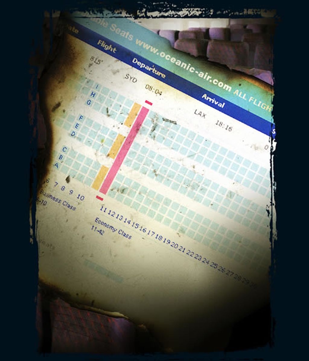 Plano de los asientos del avión