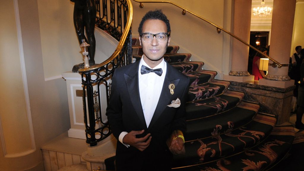 Johann Wald, muy elegante con su esmoquin de Lanvin