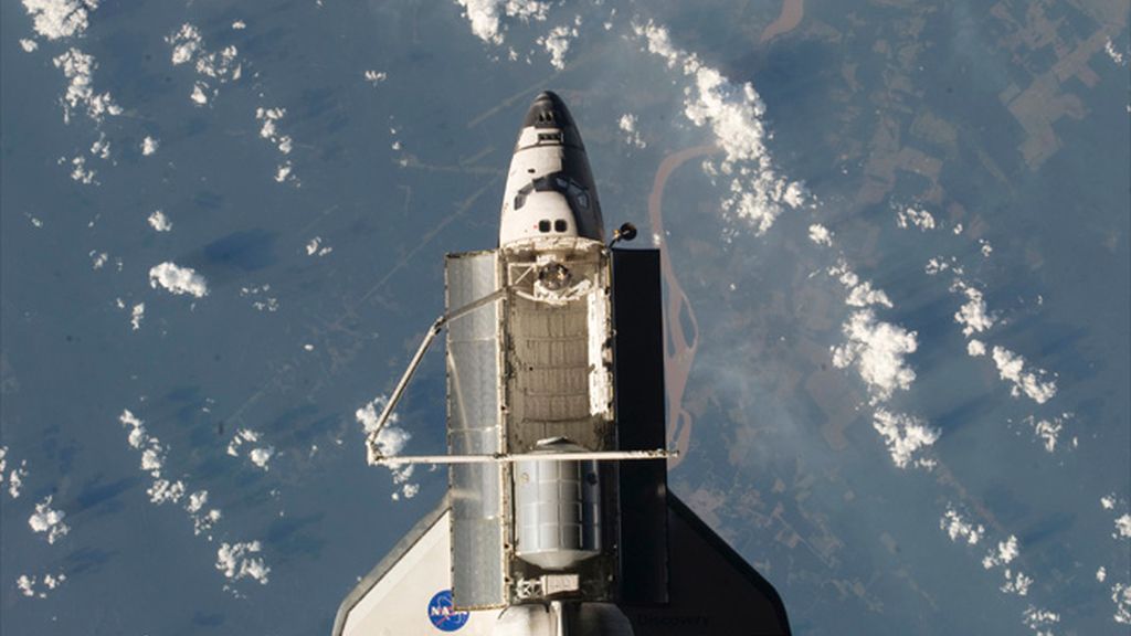 El Discovery desde la ISS