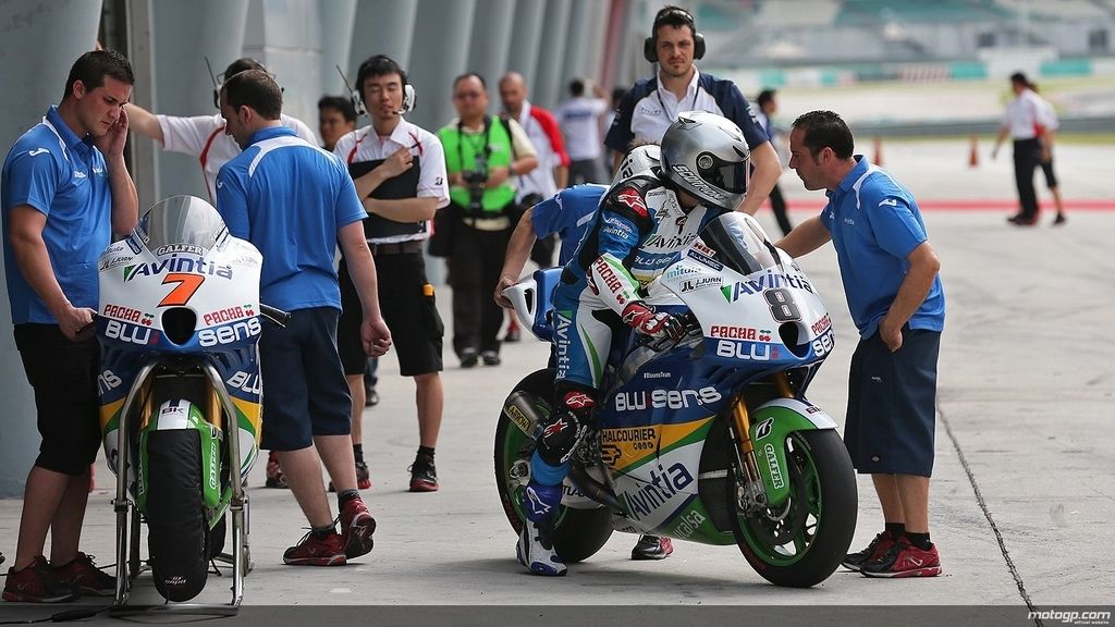 Héctor Barberá, preparado para rodar en la segunda sesión de pruebas de Malasia