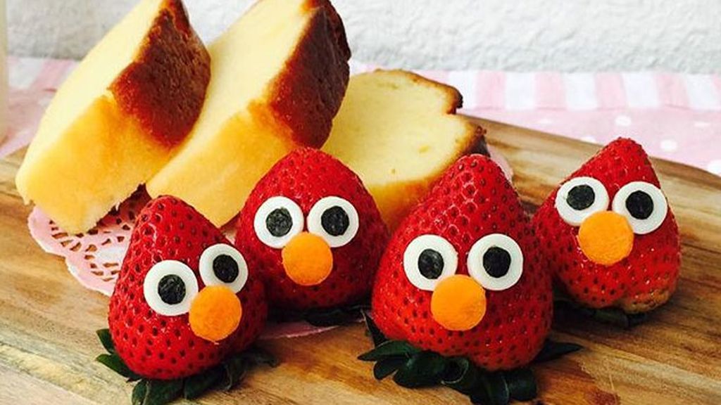Utiliza todo tipo de alimentos para crear populares personajes de dibujos
