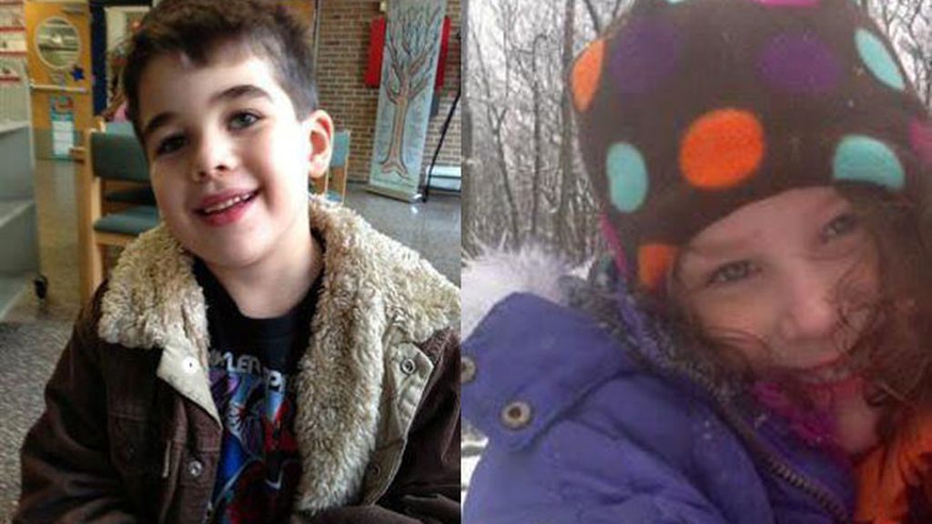 Noah Pozner y Charlotte Bacon