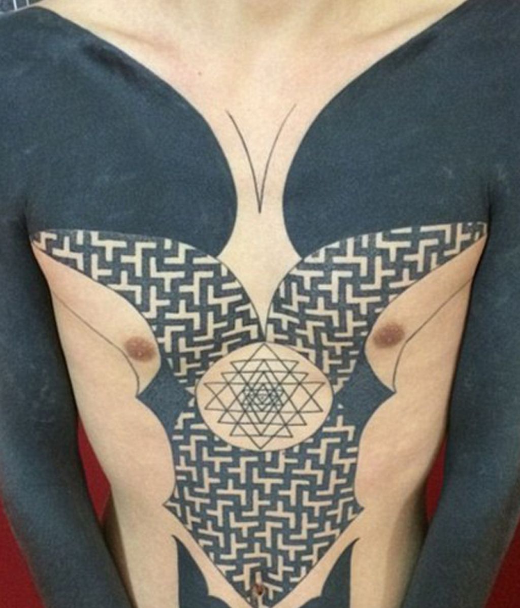 Cubrir por completo una parte grande del cuerpo