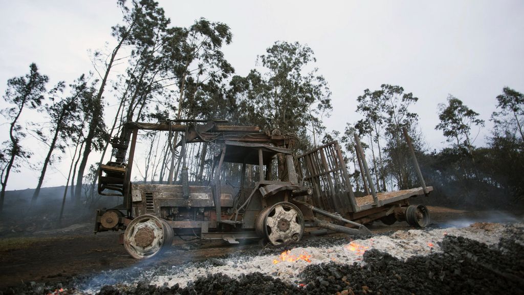 Nueve fuegos permanecen activos en Asturias, de los que siete están controlados