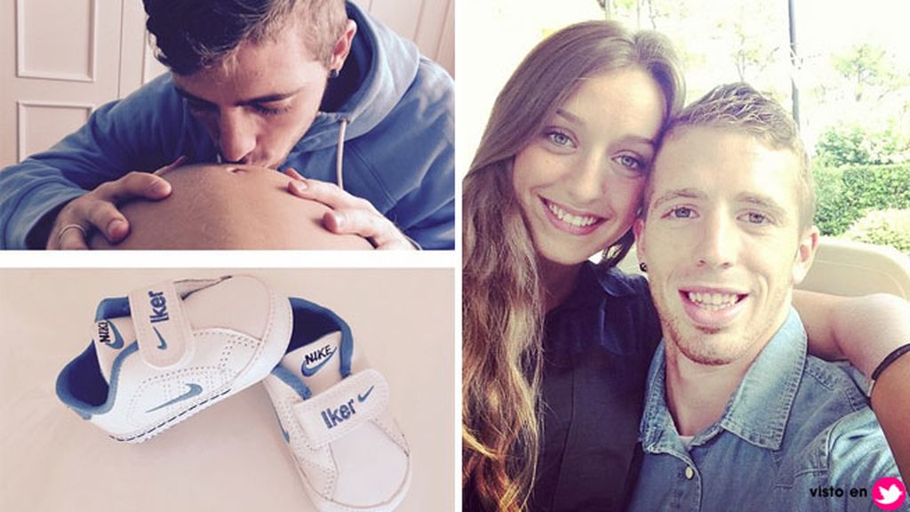 Beso en su barriga premamá y una declaración: "Te esperamos, pequeño",