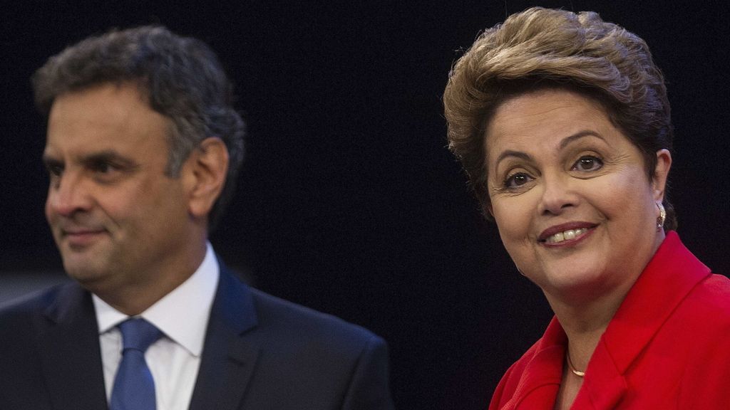 Aecio Neves y Dilma Rousseff