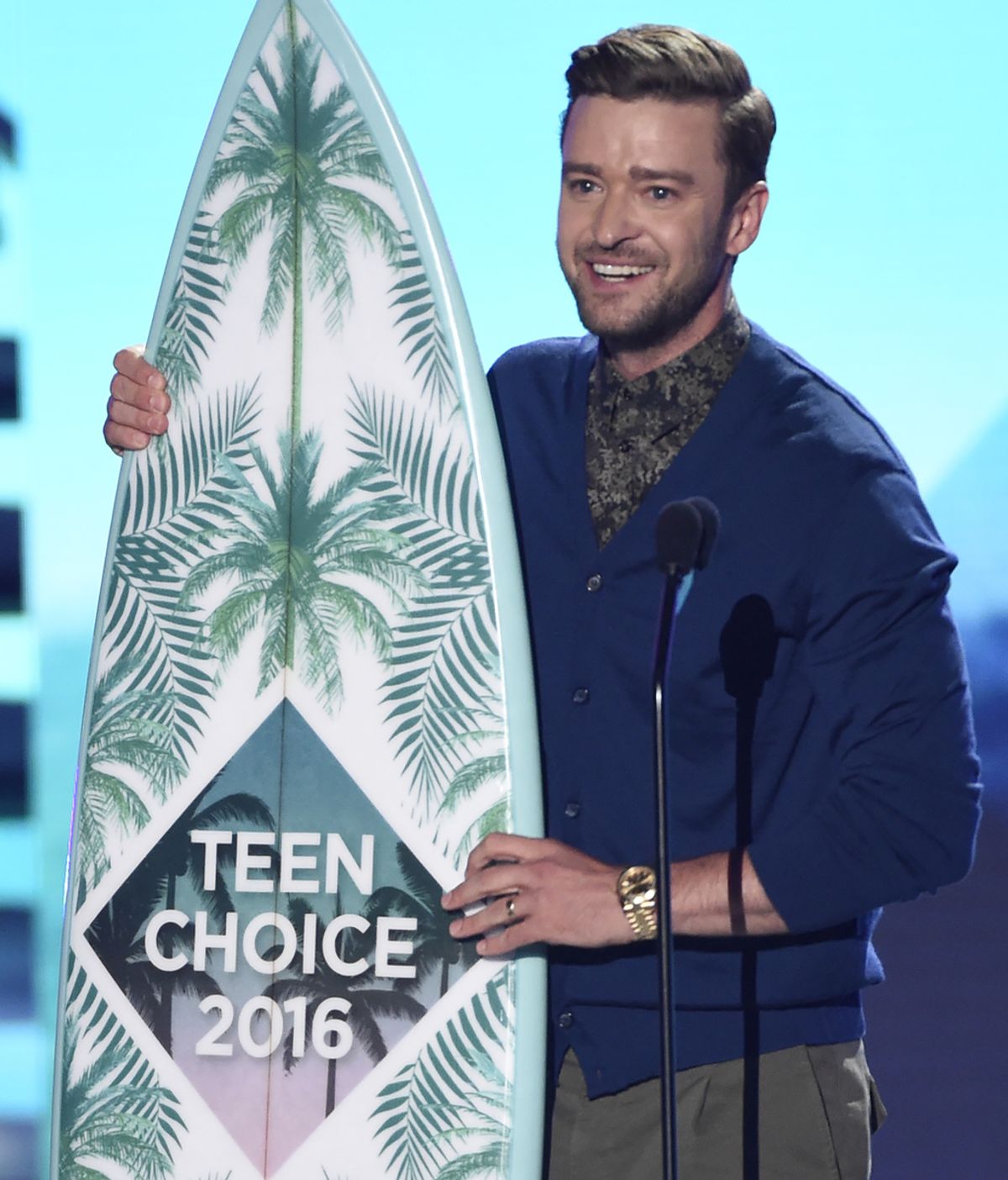 Justin Timberlake durante los 'Teen Choice Awards'