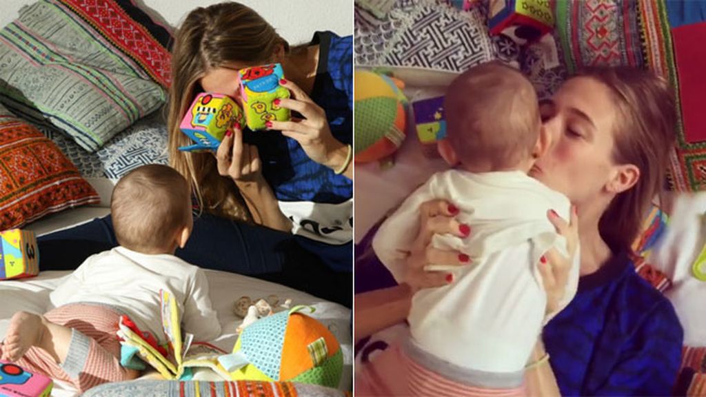 Y entre juego y juego... Patricia no puede evitar besuquearla