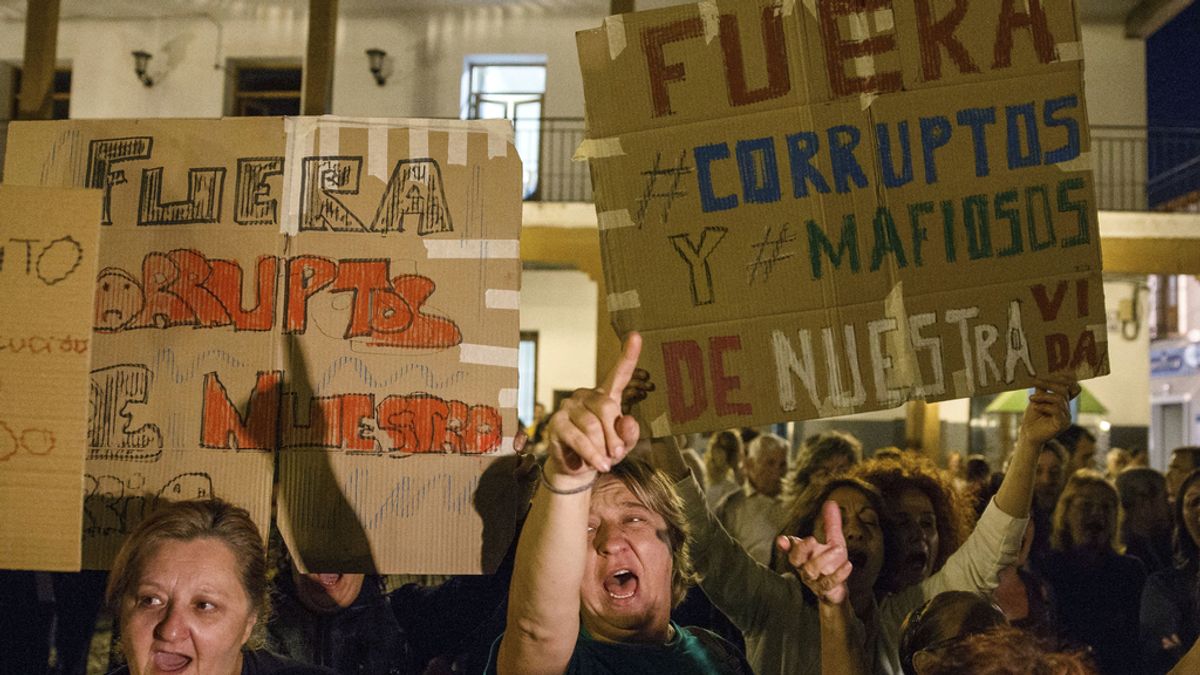 Protestas en Valdemoro contra la corrupción
