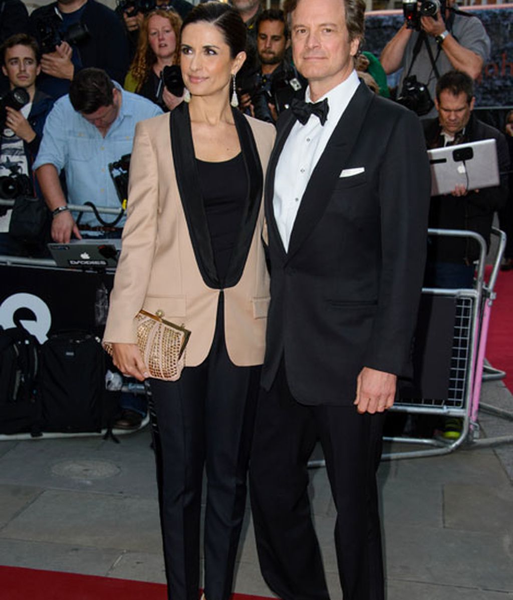 Colin Firth acudió junto a su mujer Livia