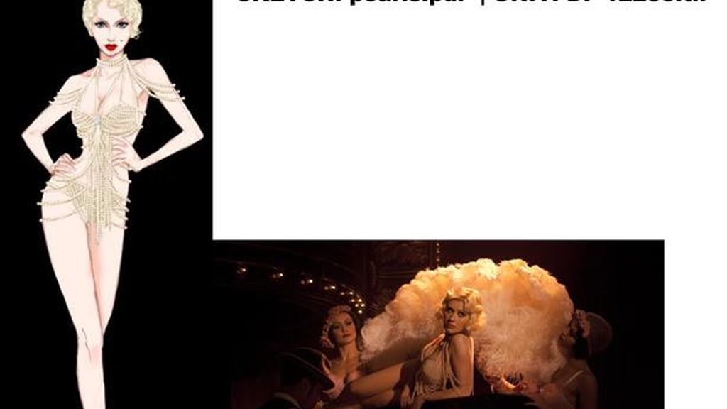 Los bocetos del vestuario de 'Burlesque'