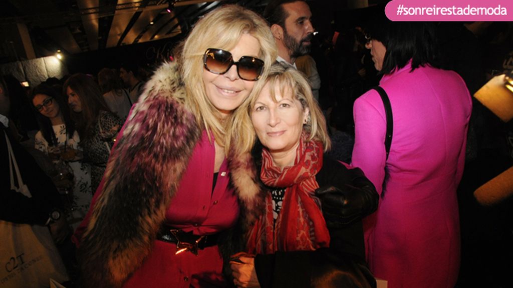 Bibiana Fernández junto a María Jesús García