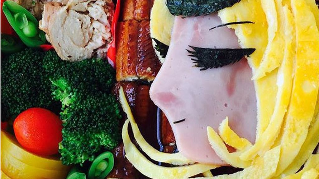 Utiliza todo tipo de alimentos para crear populares personajes de dibujos