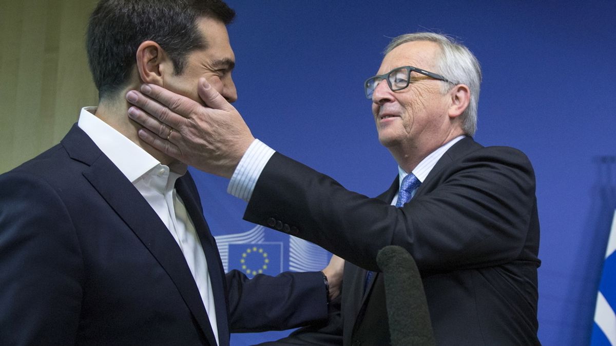 Jean-Claude Juncker y Alexis Tsipras