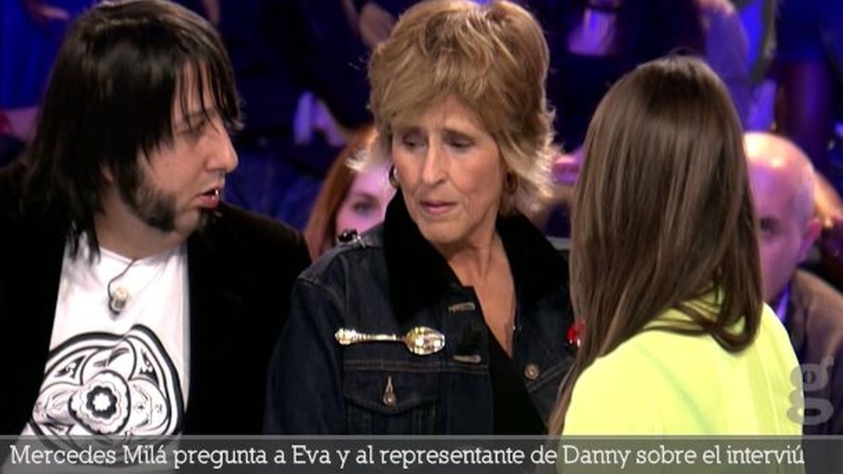 Mercedes Milá pregunta a Eva y al representante de Danny sobre el interviú