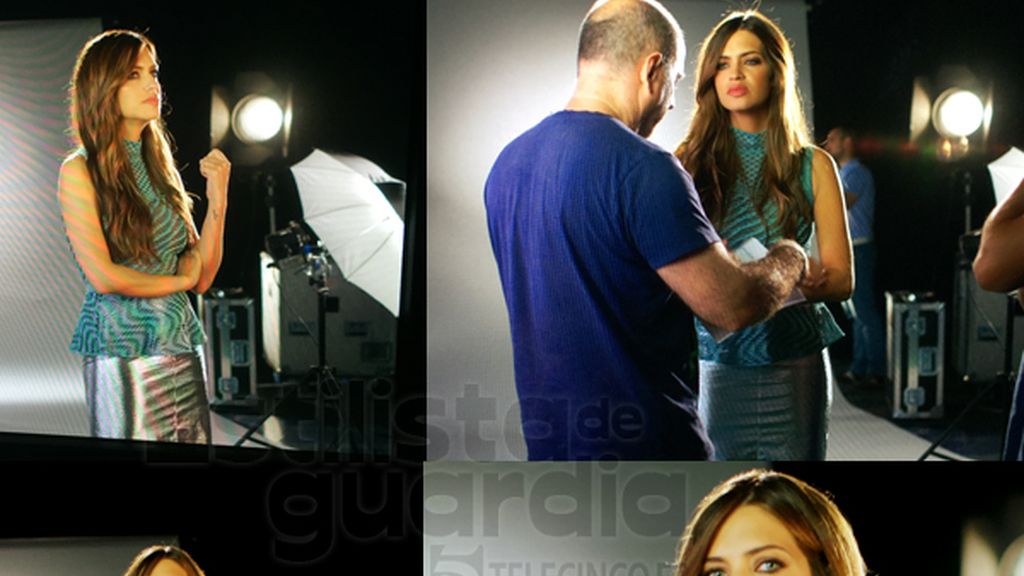 Sara Carbonero con José Manuel González, realizador de la promo