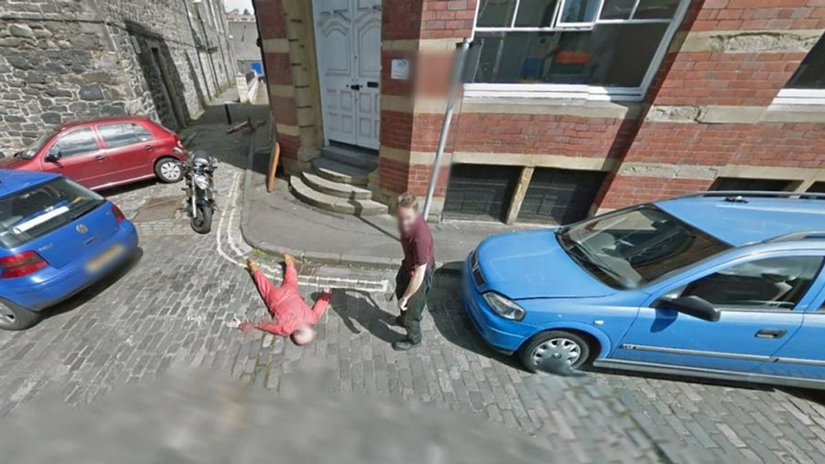 ¿Un crimen en Google Street View?