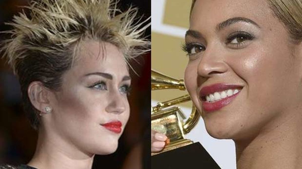 Miley Cyrus y Beyonce: duelo de divas