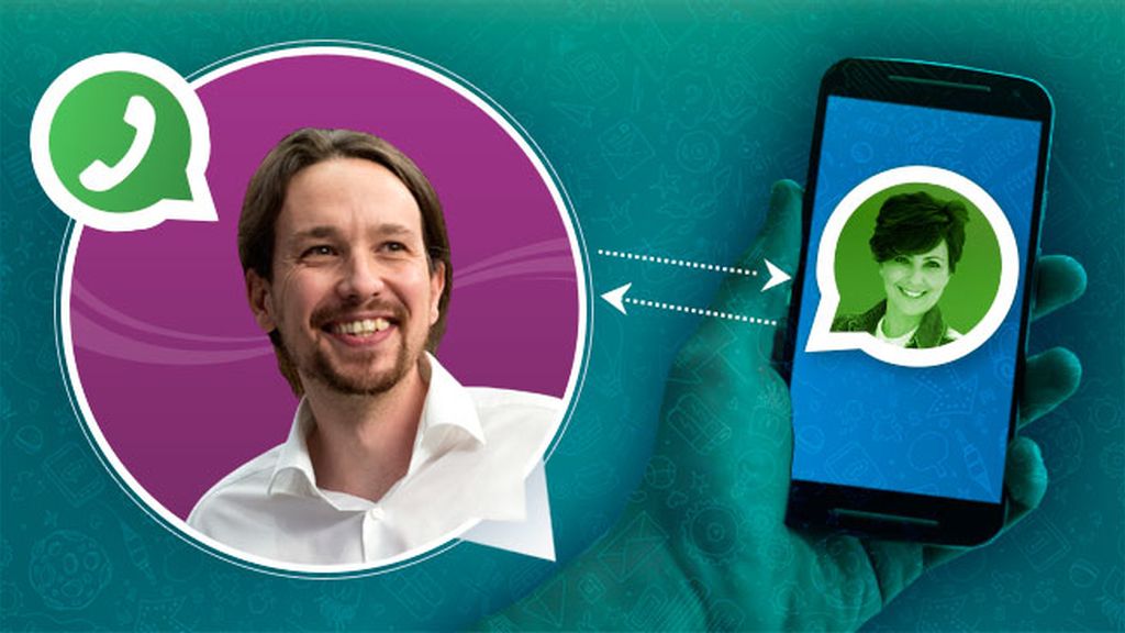 Pablo Iglesias, a golpe de Whatsapp