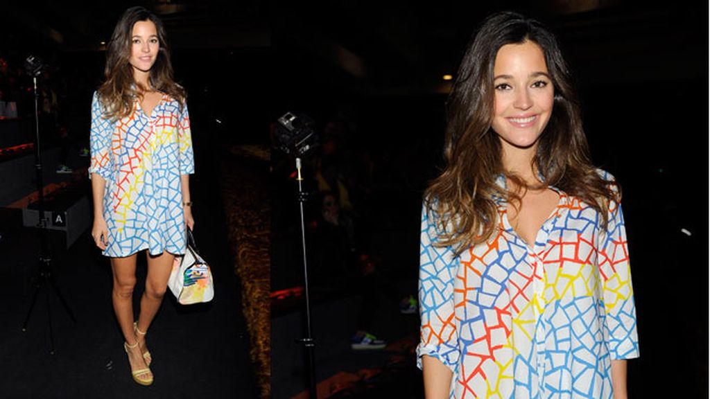 Malena Costa en el desfile de Desigual