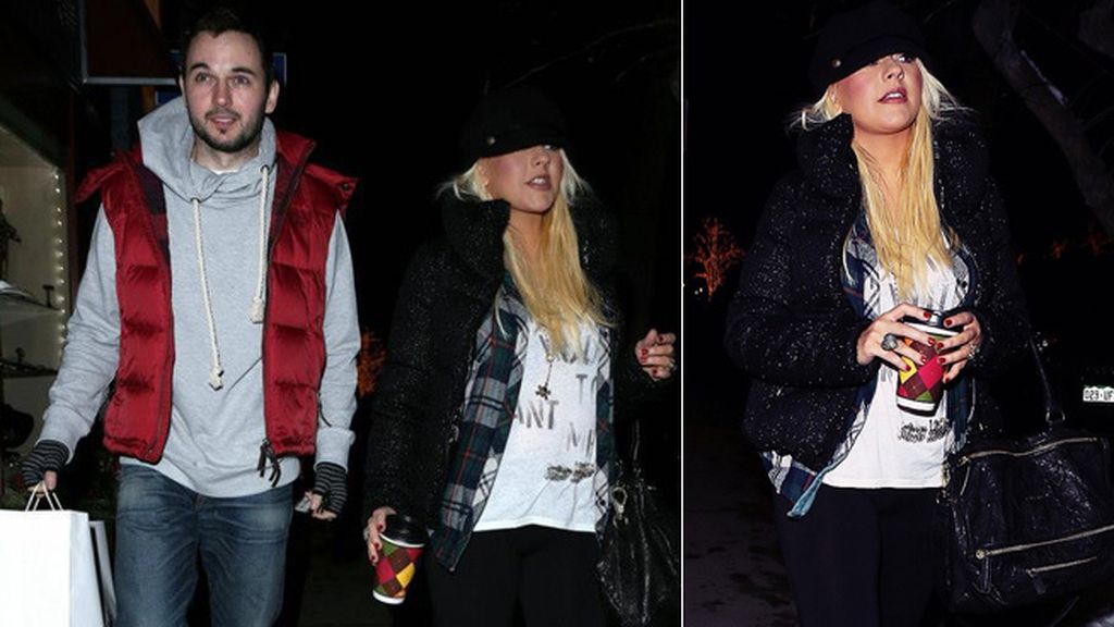 Christina Aguilera y su chico calientan con café las noches frias en Colorado