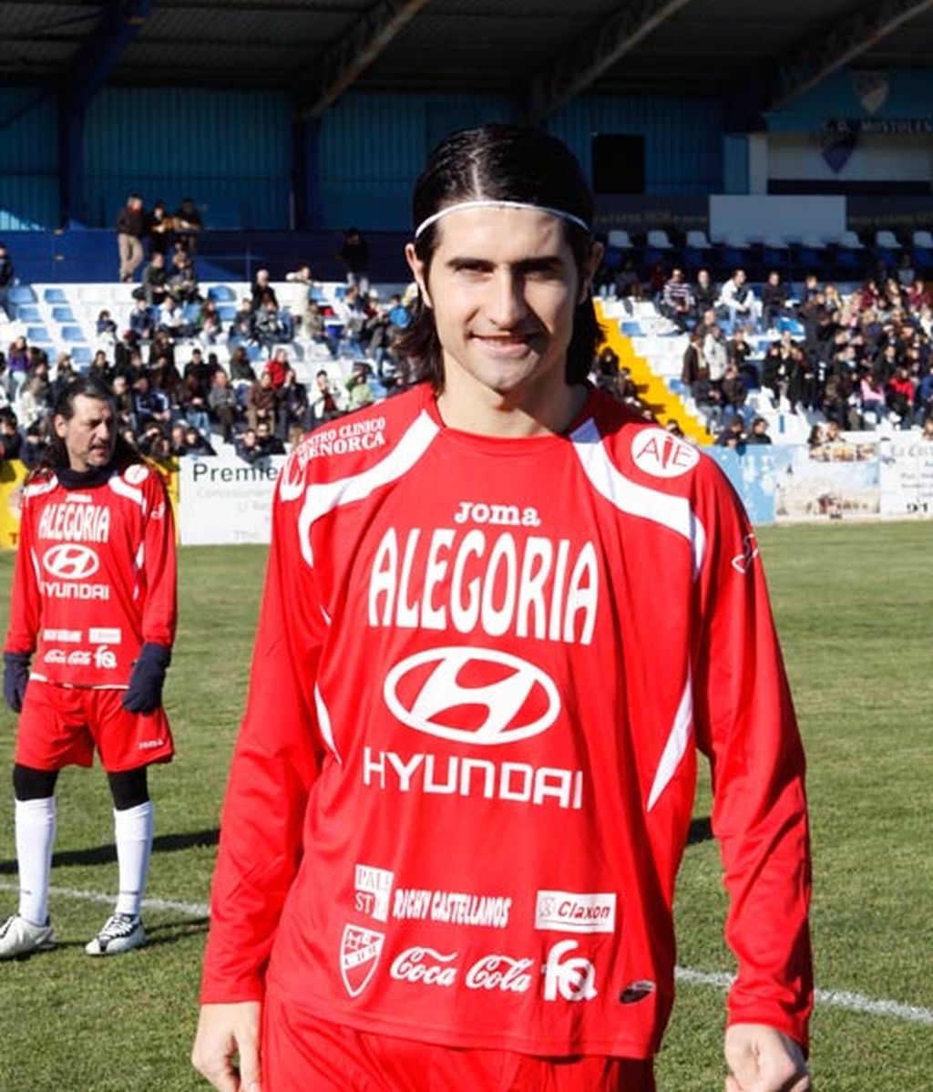 Bustamante y Maxi Iglesias, aficionados al fútbol solidario