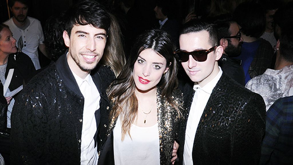 Con nuestra querida Aida Domenech, con chaquetas de Paco Varela