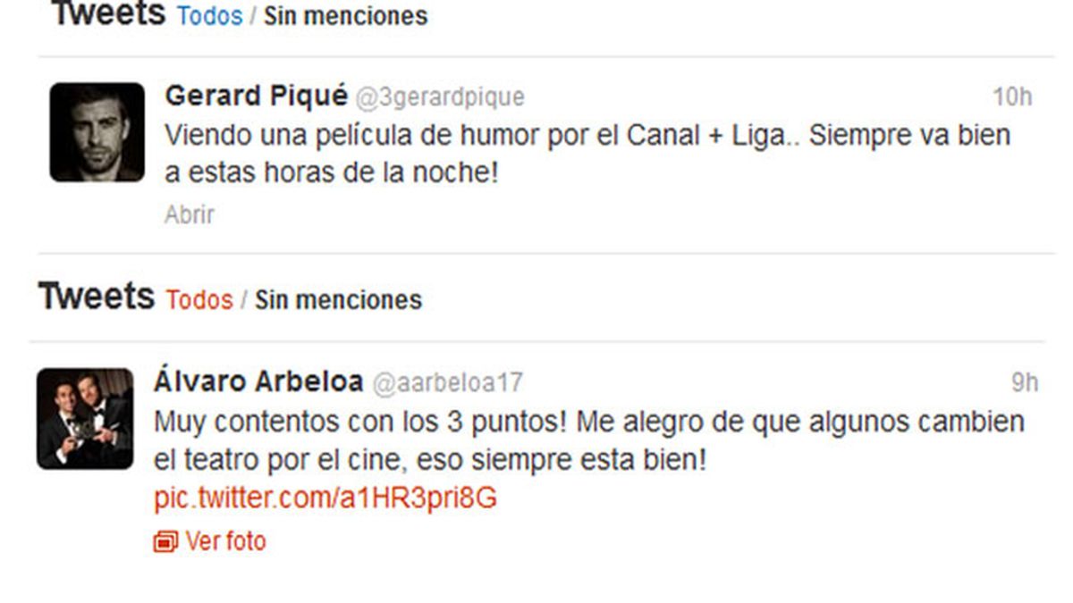 Piqué y Arbeloa se pican en Twitter