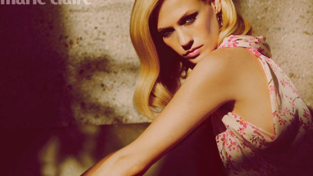 January Jones lleva el glamour de Betty Drapper a la portada de Marie Claire