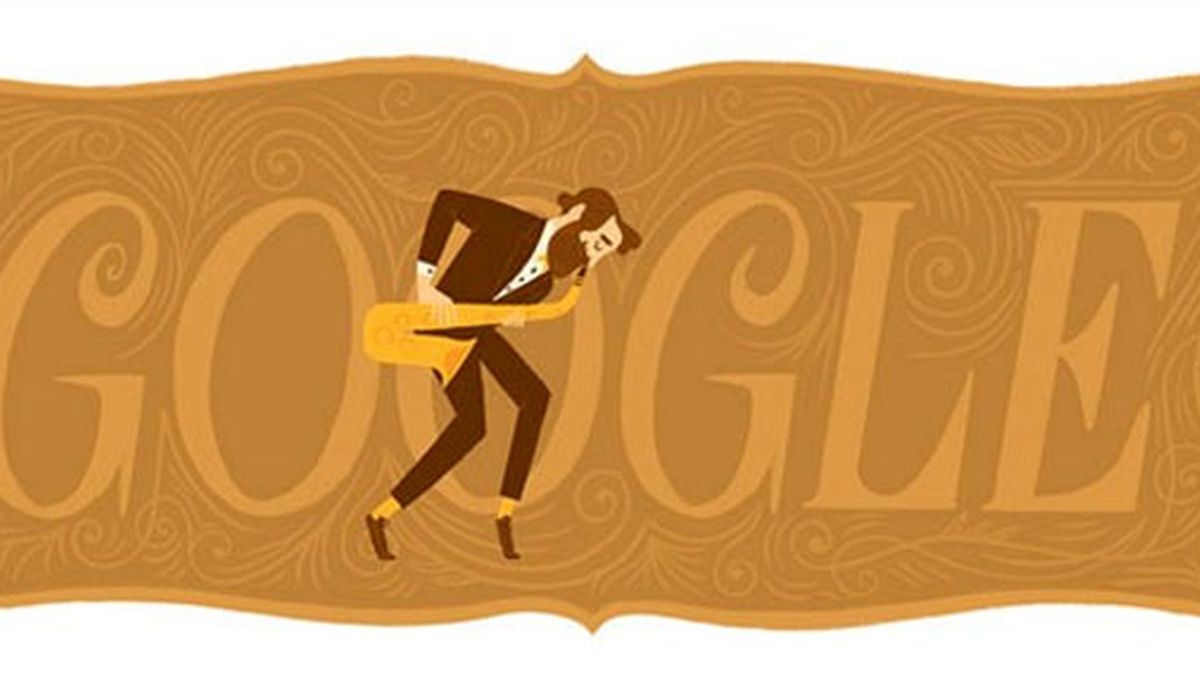 Adolphe Sax, el doodle del fundador del saxofón