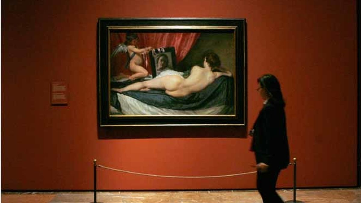 La obra del pintos sevillano Diego de Velázquez, "Venus y cupido"