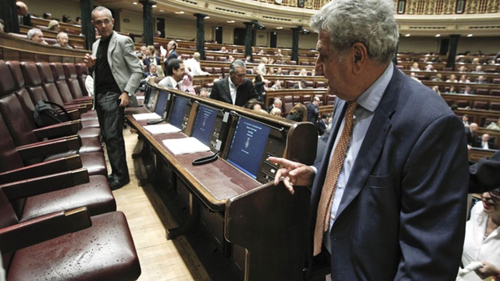 Filtraciones de agua que han desalojado la Tribuna de Prensa