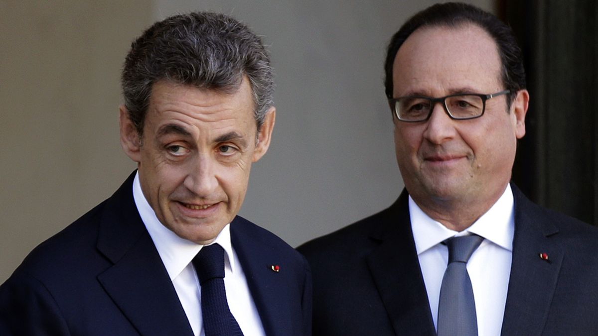 Hollande y Sarkozy se reúnen tras los atentados