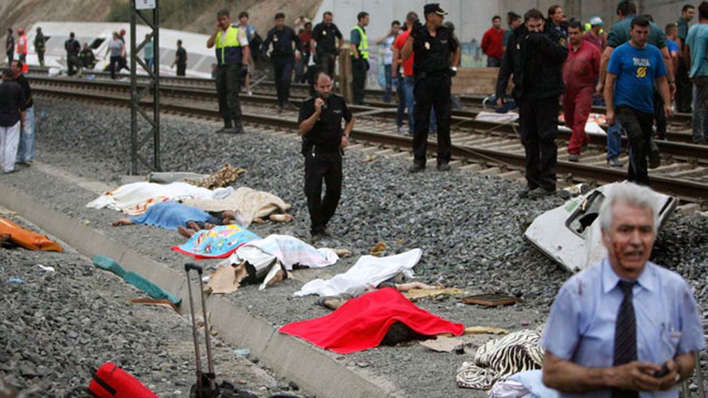 Descarrilamiento mortal de un tren en Santiago de Compostela