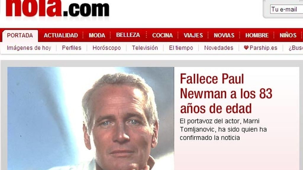 Muerte de Paul Newman: la prensa