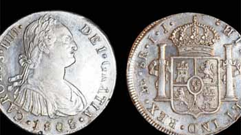 Monedas recuperadas en el Odyssey
