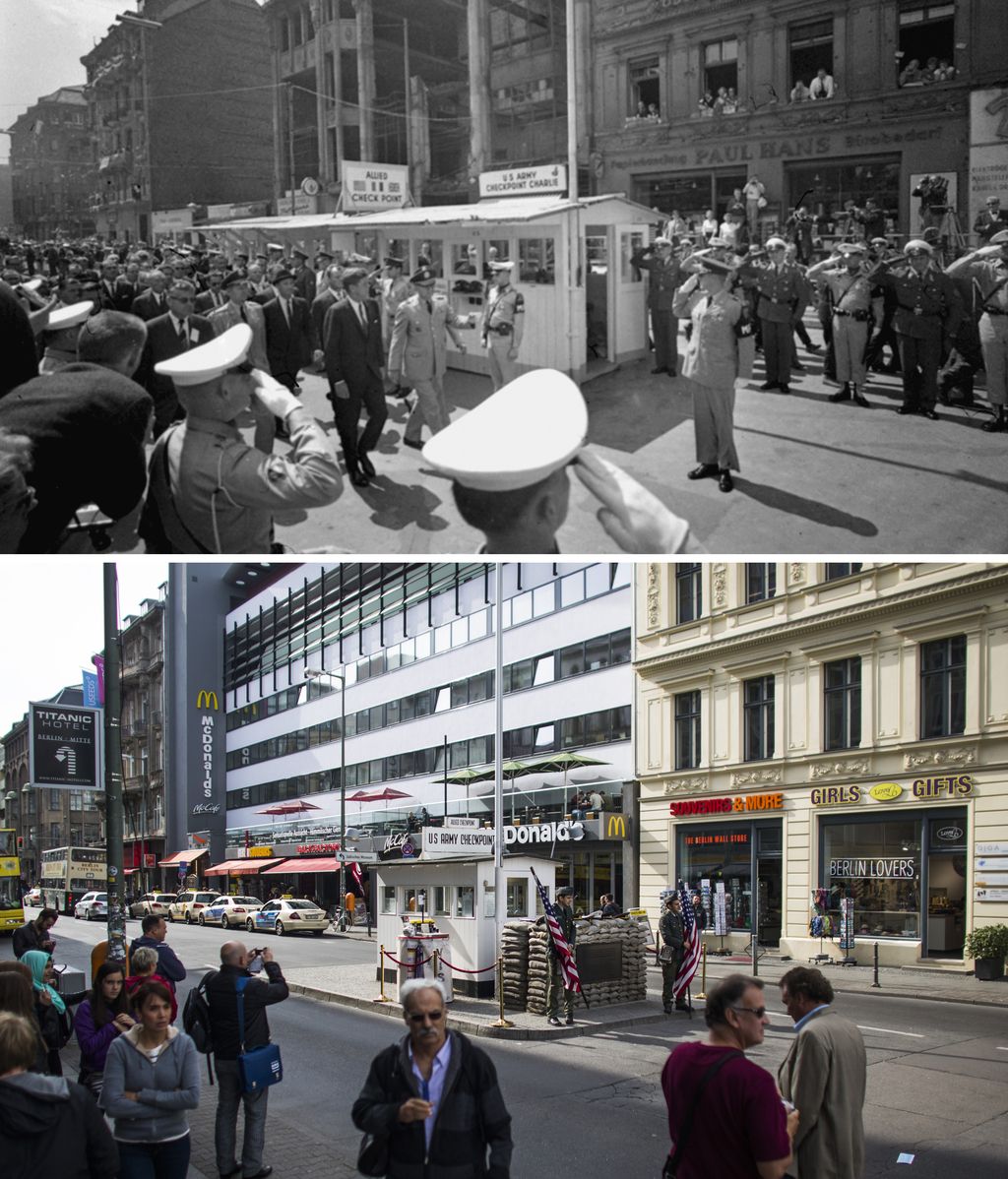 El antes y el después del muro