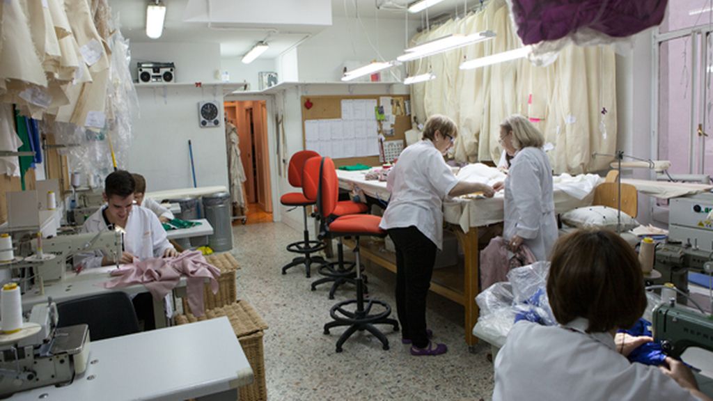 interior del taller de Lorenzo Caprile