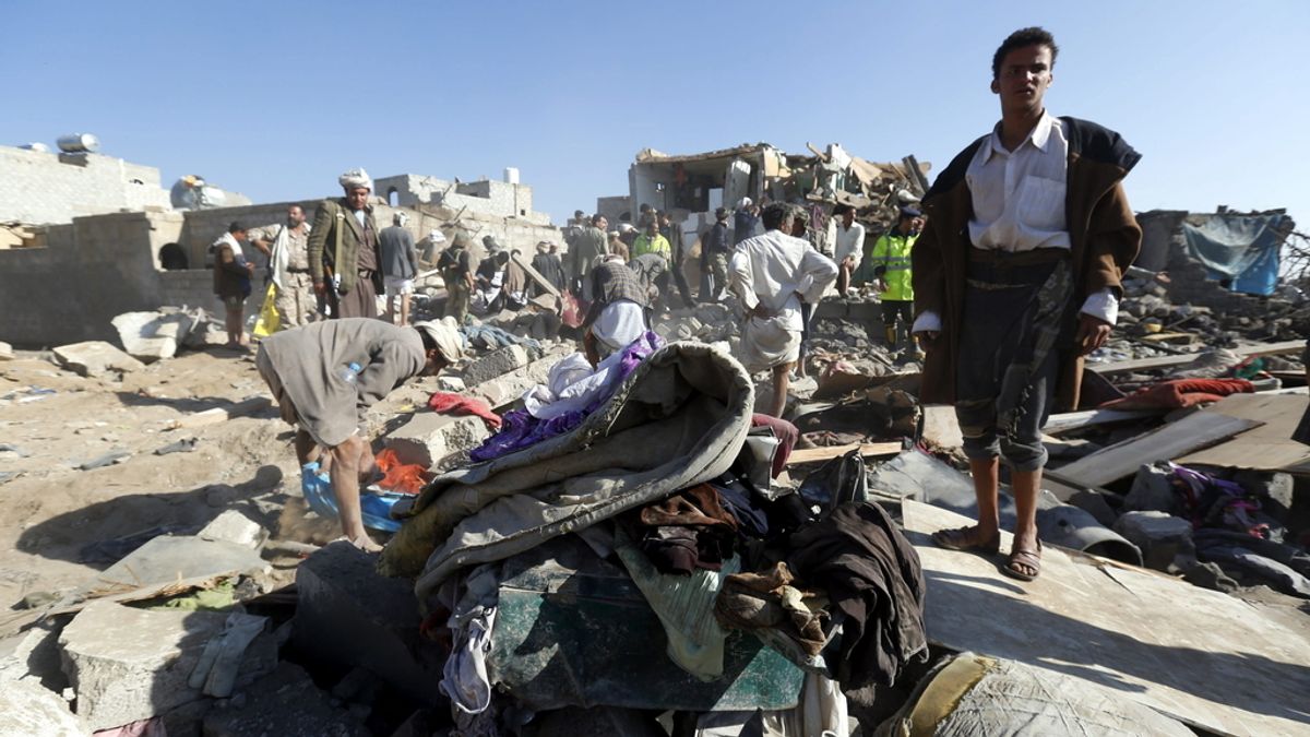 Bombardeo de las fuerzas saudíes en Yémen