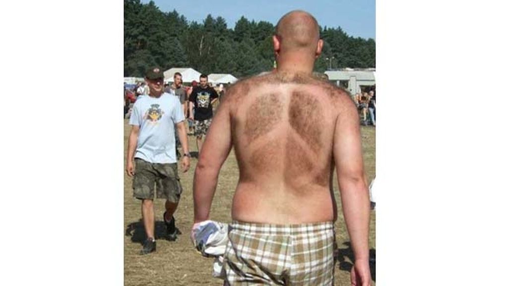 El vello masculino convertido en arte