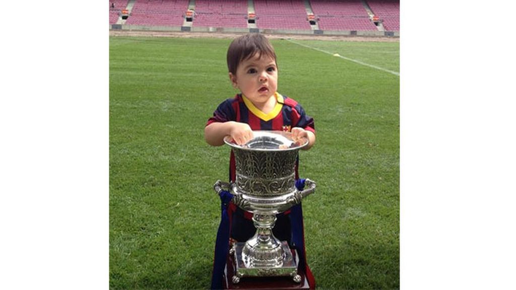 Milan, como un culé, disfrutando con la Supercopa