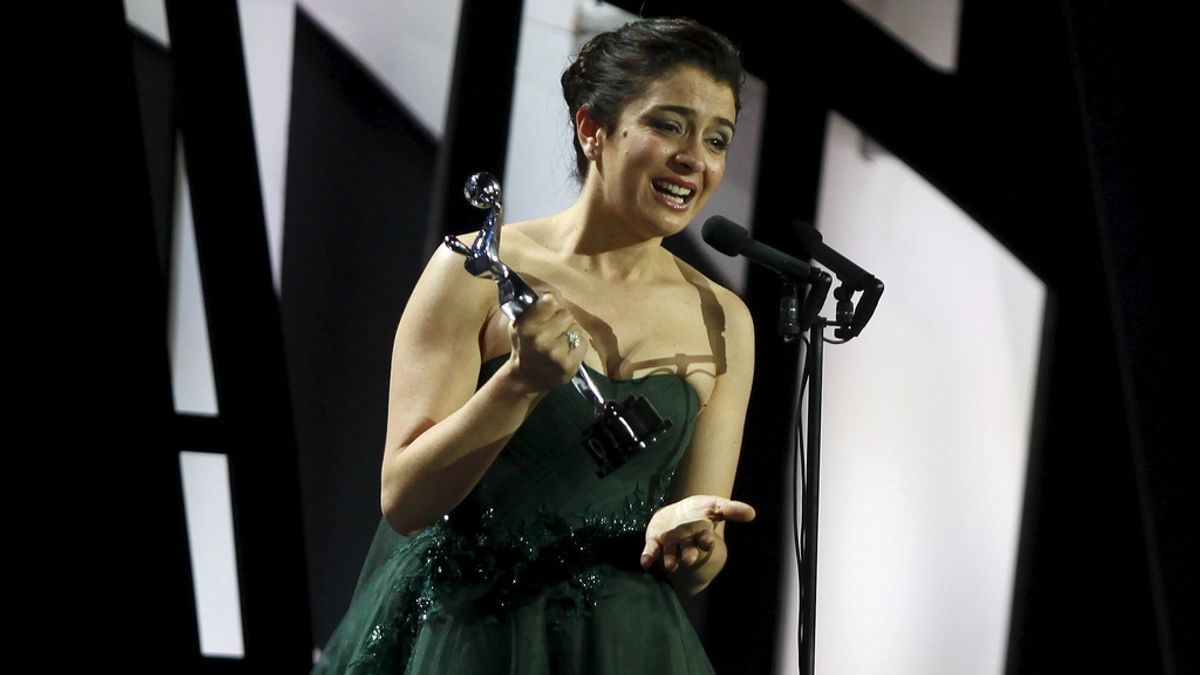 Erica Rivas recibe el Premio Platino a la Mejor Actriz por 'Relatos Salvajes'
