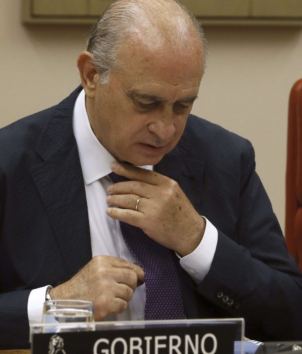 El ministro del Interior, Jorge Fernández Díaz, comparece para explicar la reunión con Rodrigo Rato