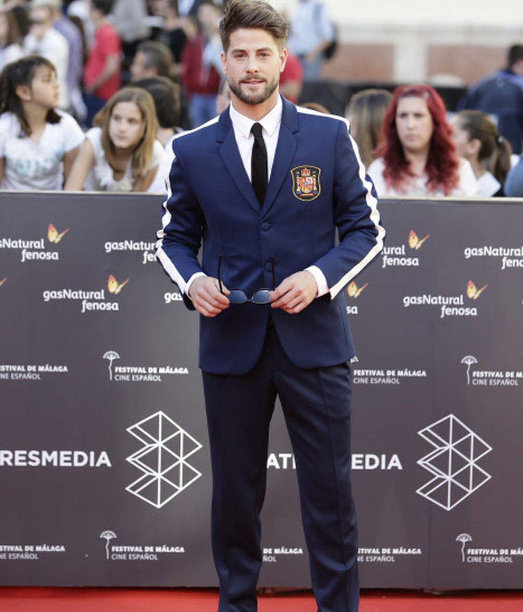 Luis Fernández de sport y de España en la alfombra roja de Málaga