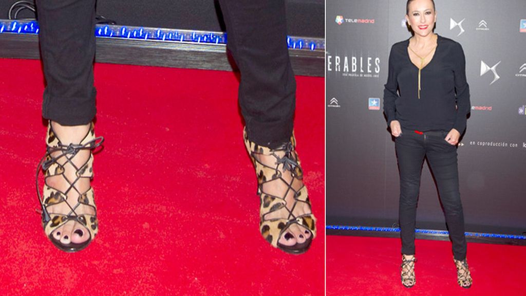 Sonia Castelo, con un leopardo muy 'chic'