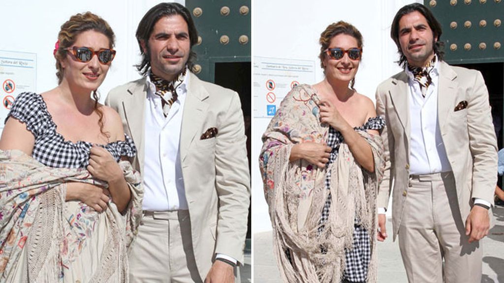 50% flamenca, 50% torera: el bautizo de la hija de Estrella Morente y Javier Conde