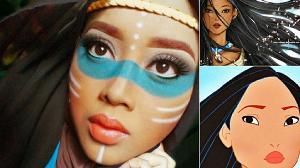 Esta 'instagramer' se disfraza de personajes Disney usando un hiyab