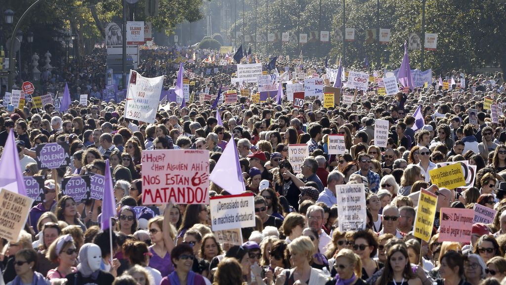 Madrid marcha contra la "violencia machista"