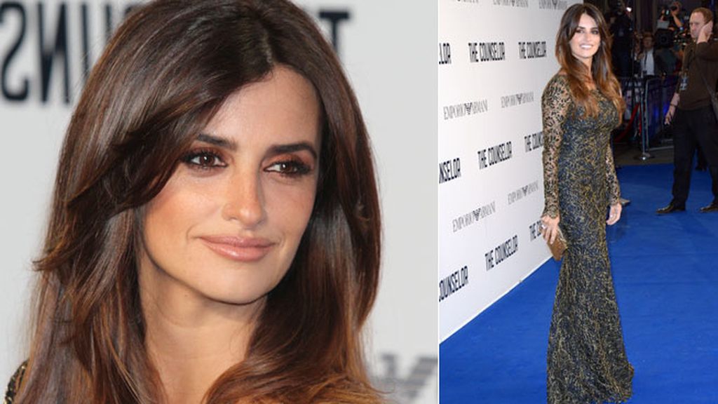 Eligió para la ocasión un vestido largo con detalles dorados de Temperley London