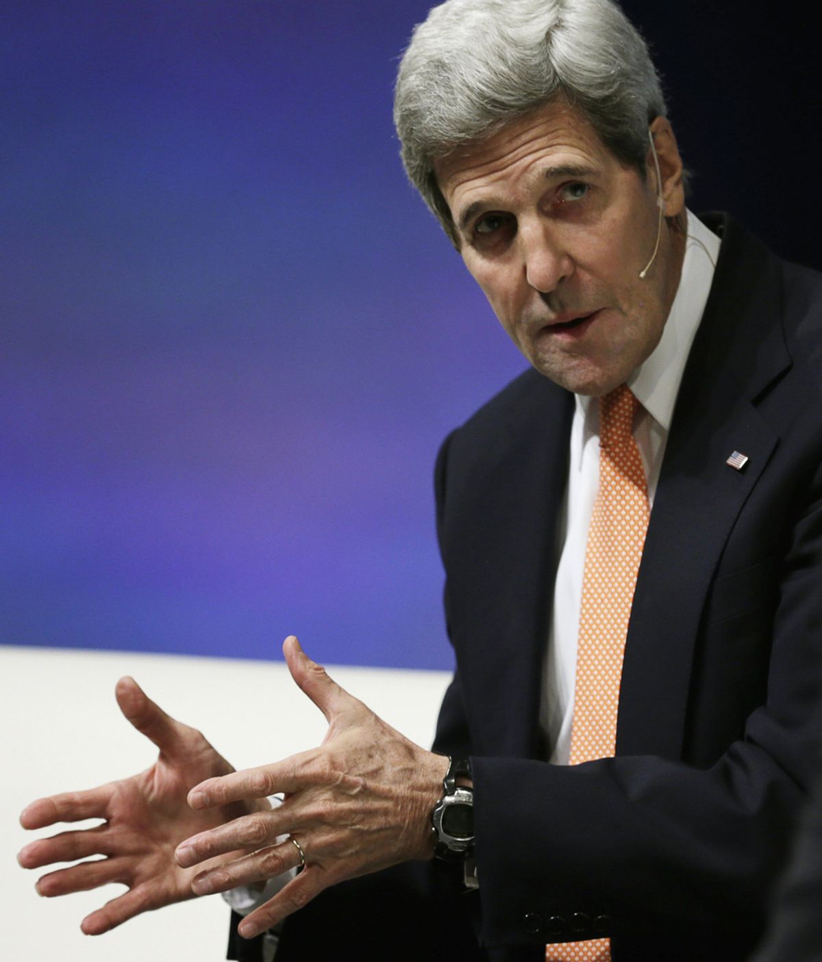 John Kerry en una entrevista